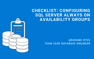 Checklist for SQL Server Always On Availability Groups